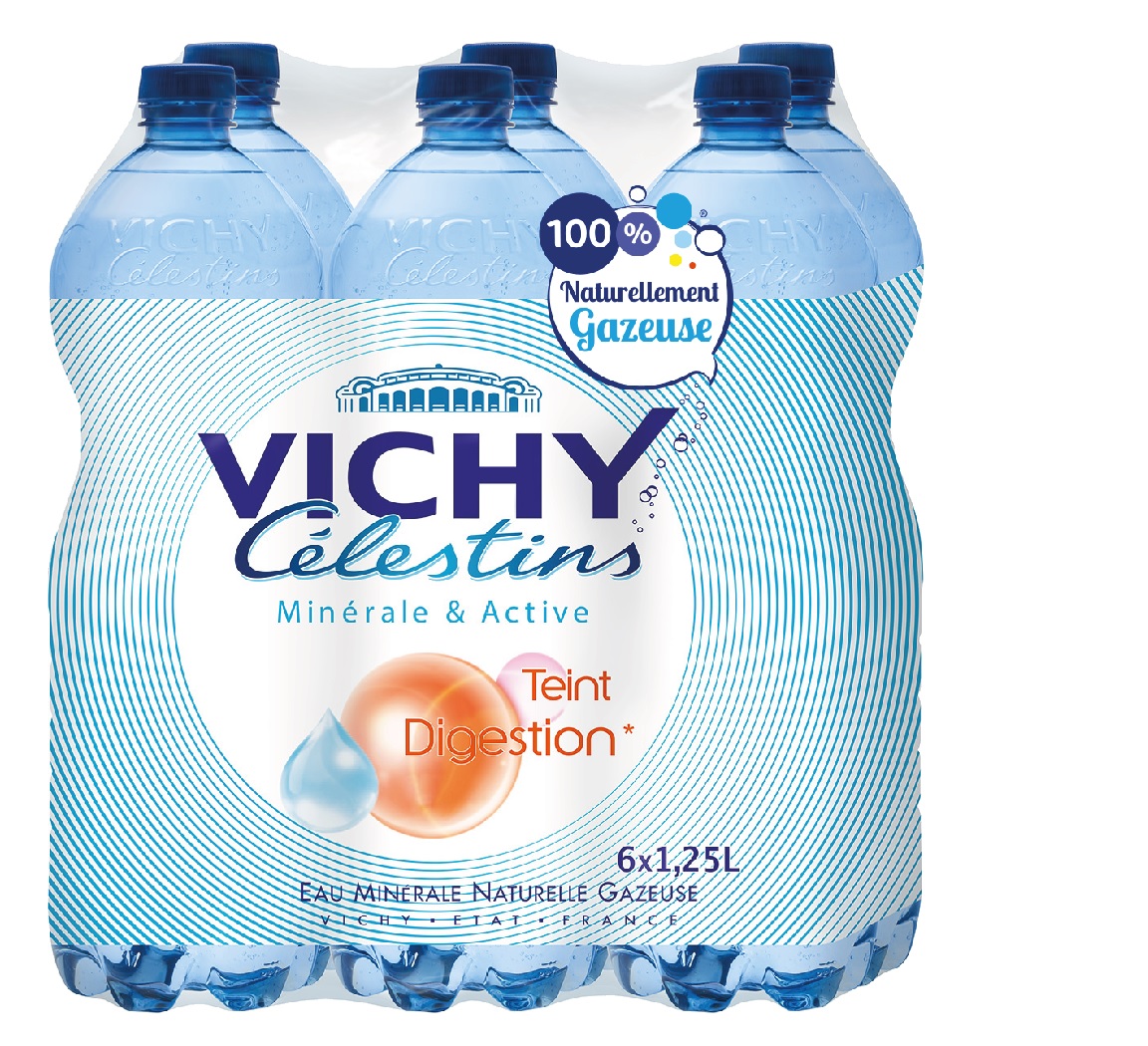 Pack 6 Bouteilles 500ml Eau Minérale Vichy Célestins - Eau Gazeuse Lot 6  Bouteilles 500ml