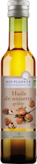 Huile de noisette, grillée. Biologique 0,25L Huile de noisette, grillée. Biologique 0,25L,BIOPLANETE,0,25L