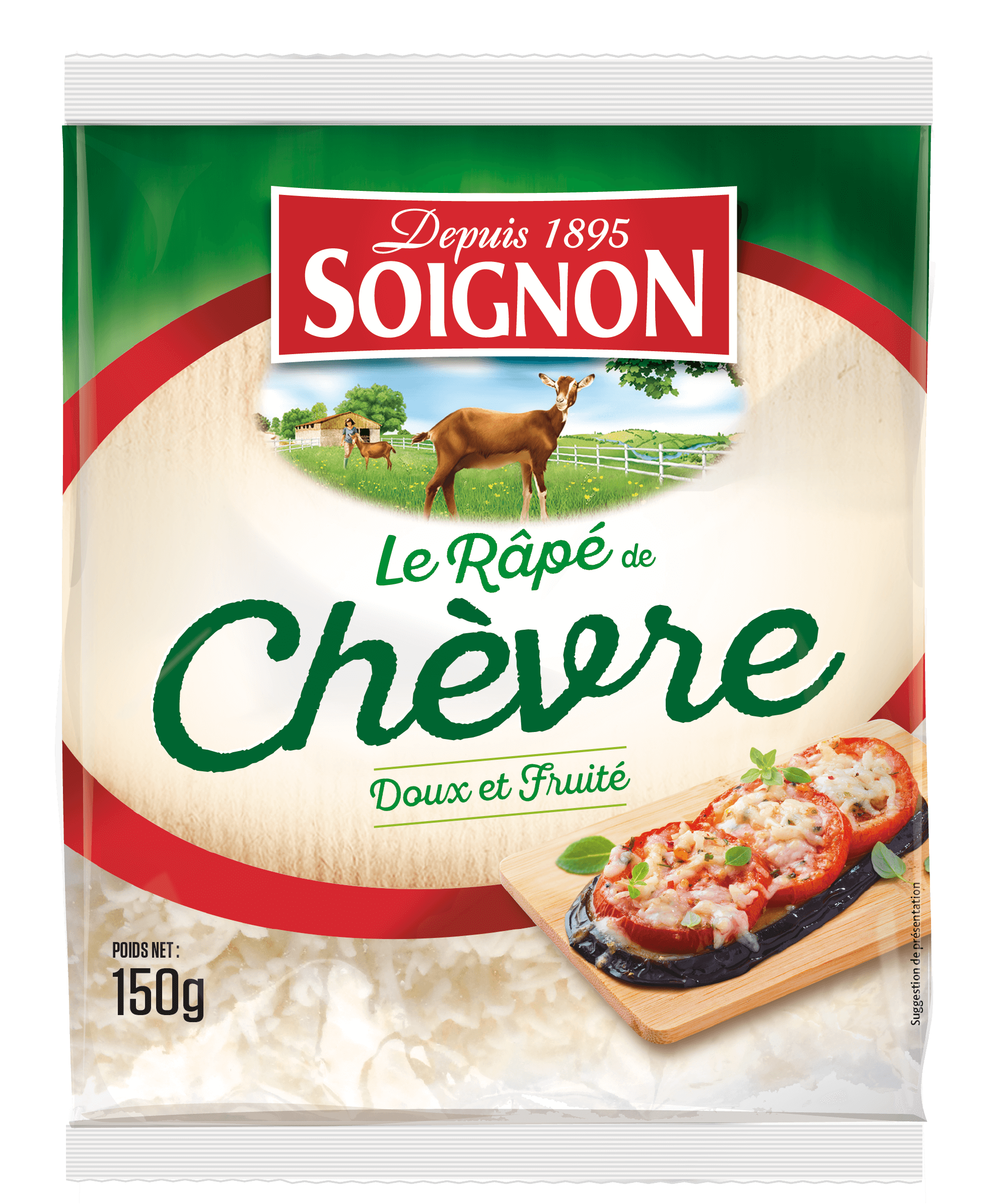 Fromage de chèvre râpé Soignon Fromage de chèvre râpé Soignon,SOIGNON,le sachet de 150 g