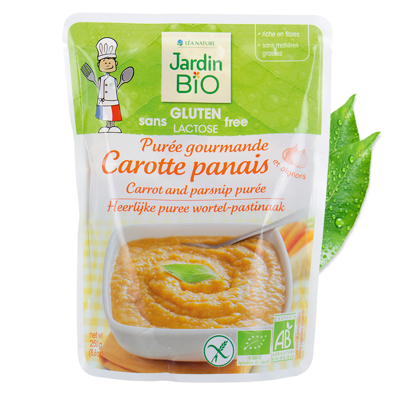 Jb Puree Gourmande Carotte Panais Oignons Sans Gluten Jardin Bio Shoptimise